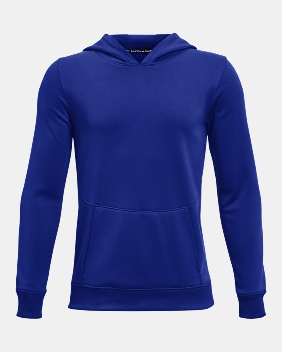 Boys' Armour Fleece® Storm Hoodie, Blue, pdpMainDesktop image number 0